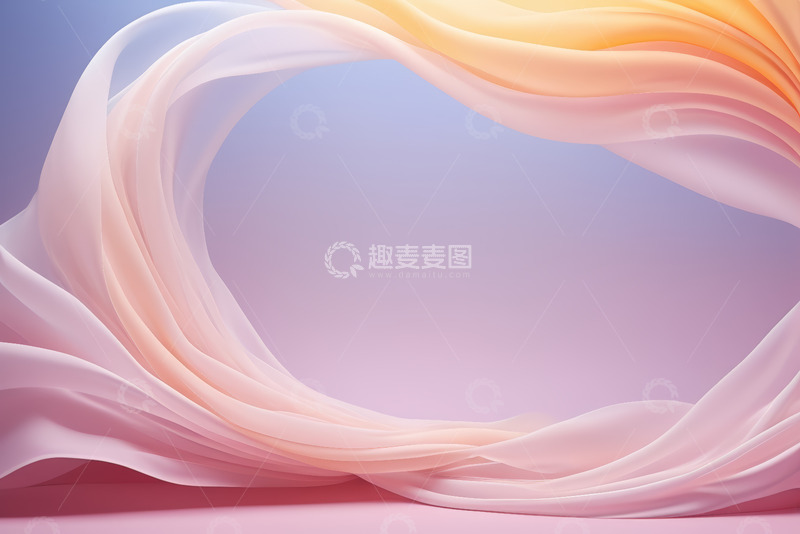 高清大图下载【趣麦麦图】抽象曲线艺术背景