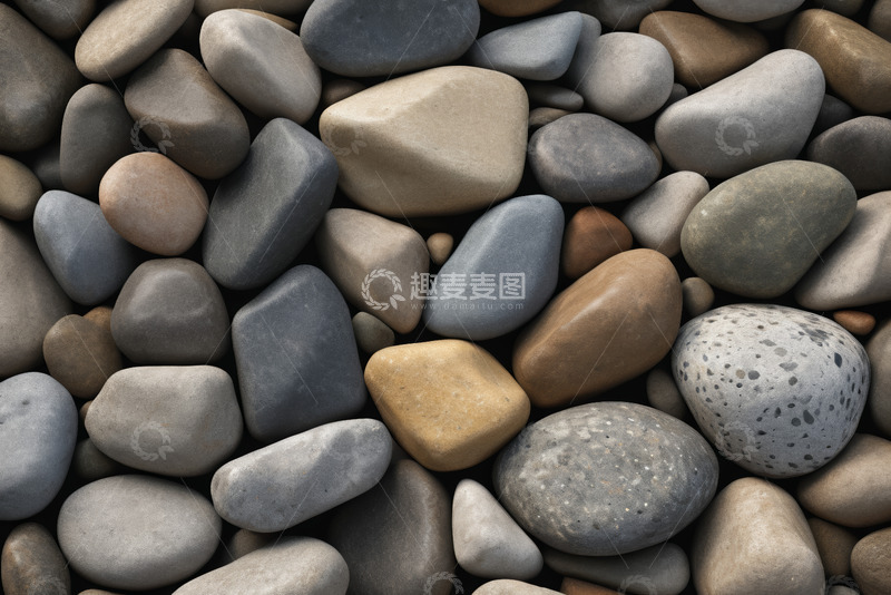 高清大图下载【趣麦麦图】多样鹅卵石特写画面