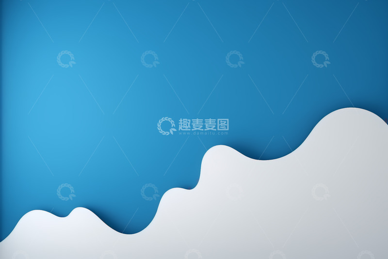 高清大图下载【趣麦麦图】蓝白渐变简约背景素材