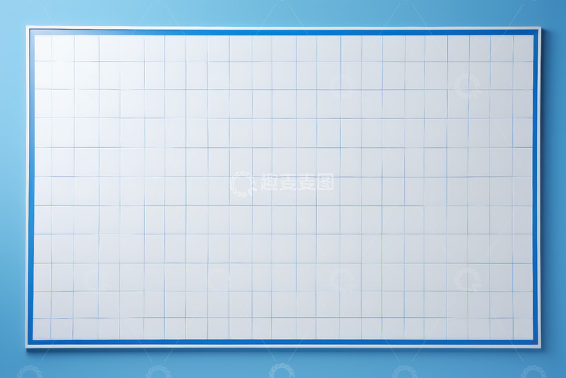 高清大图下载【趣麦麦图】蓝色背景白色网格空白面板