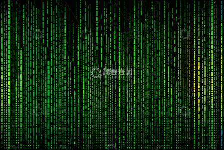 绿色数字矩阵背景素材
