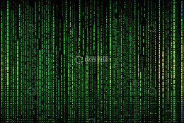 绿色数字矩阵背景素材