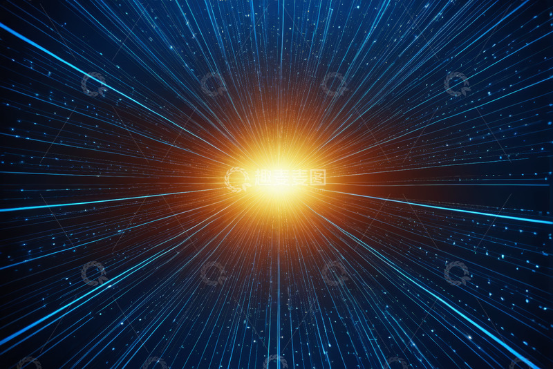 高清大图下载【趣麦麦图】放射光芒星空背景素材