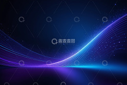 蓝紫色发光线条抽象背景