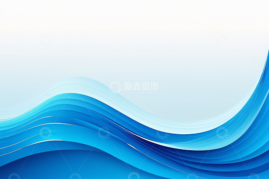 蓝色抽象波浪背景素材