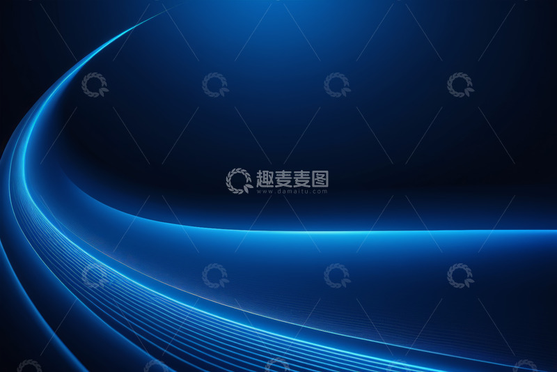 高清大图下载【趣麦麦图】蓝色抽象光效背景