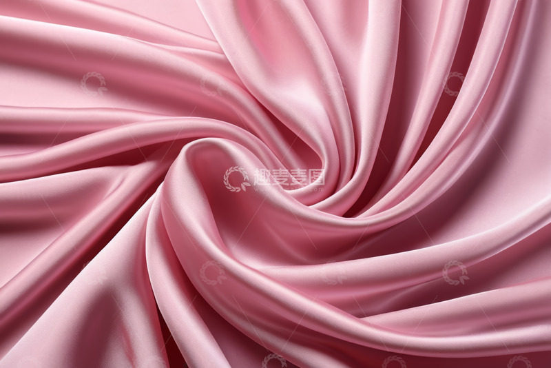 高清大图下载【趣麦麦图】粉色丝绸织物特写