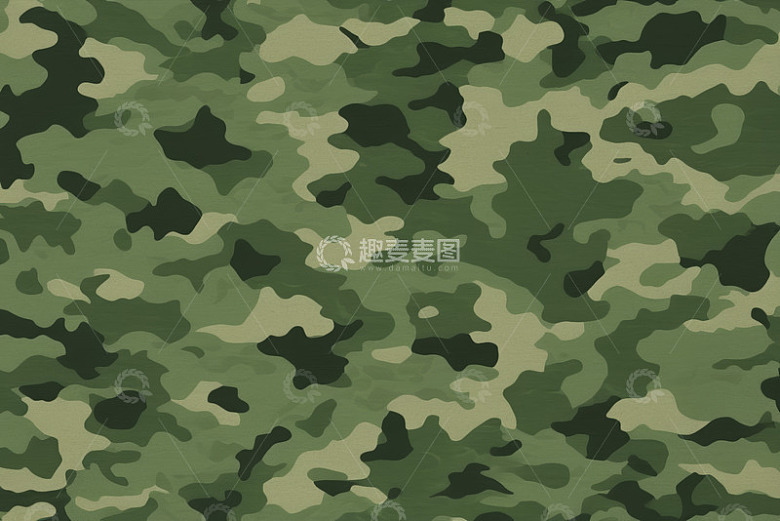 绿色迷彩图案背景