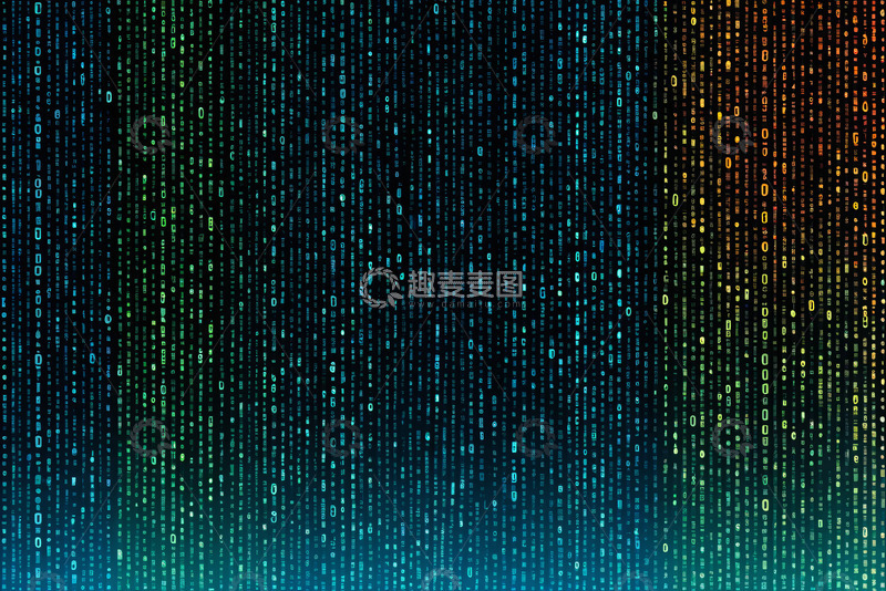 高清大图下载【趣麦麦图】数字代码背景图