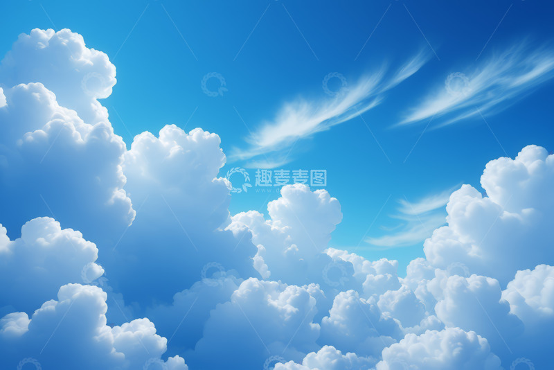 高清大图下载【趣麦麦图】蓝天白云自然风景