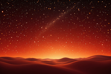 沙漠星空背景素材
