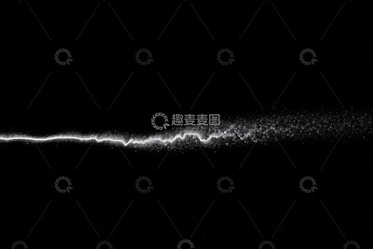 黑色背景粒子光线动态素材