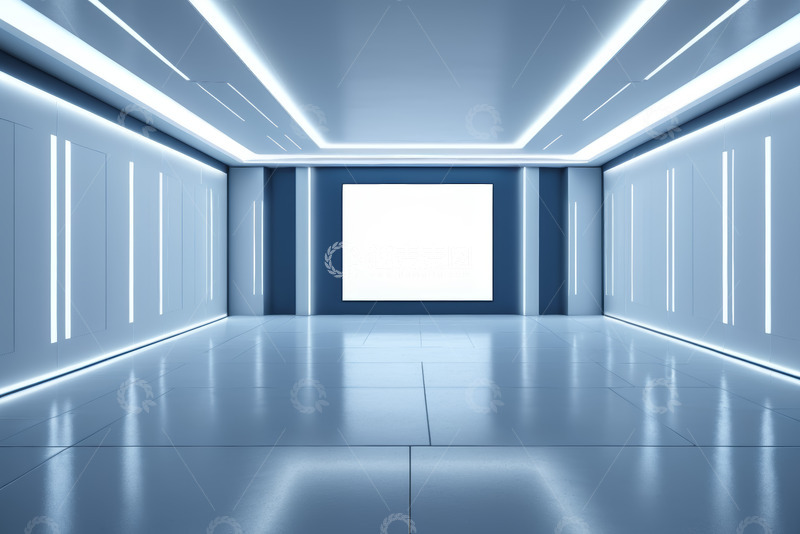 高清大图下载【趣麦麦图】未来感科技风室内空间