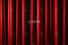 舞台红色幕布背景素材