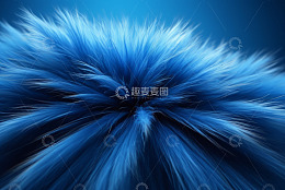 蓝色抽象毛绒质感背景