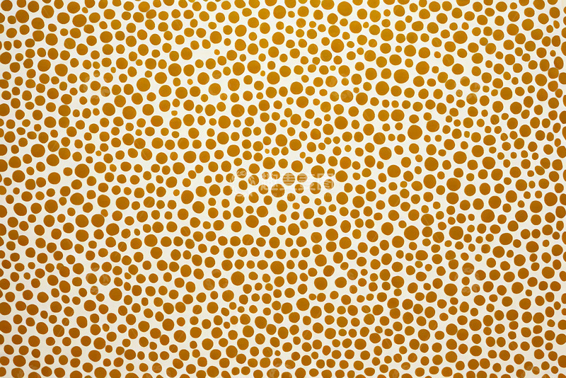 高清大图下载【趣麦麦图】黄白圆点图案背景素材