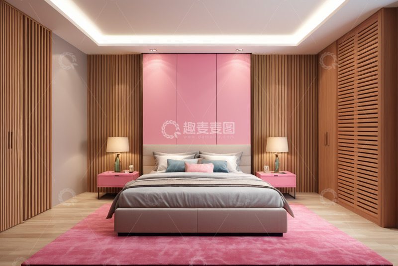 高清大图下载【趣麦麦图】现代风格卧室室内设计