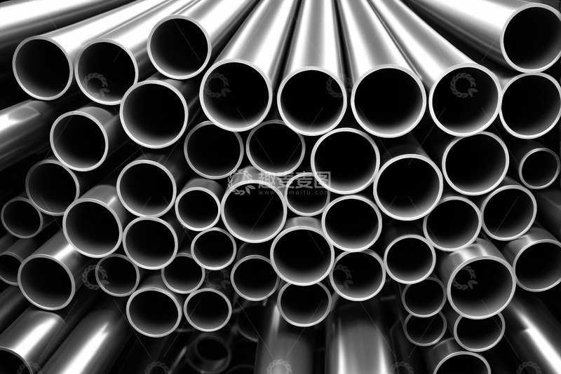 高清大图下载【趣麦麦图】金属管道堆叠特写