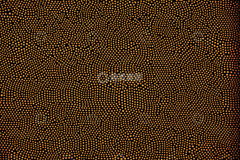 高清大图下载【趣麦麦图】黑色背景橙色点状图案