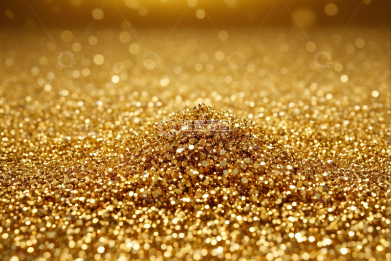 高清大图下载【趣麦麦图】金色闪光颗粒特写