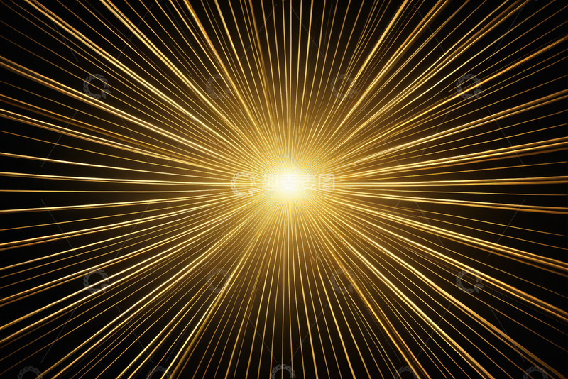 高清大图下载【趣麦麦图】金色放射状光芒背景