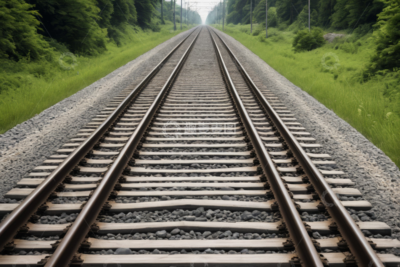 高清大图下载【趣麦麦图】延伸向远方的铁路轨道