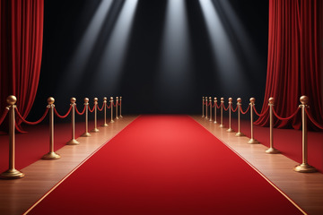 红地毯舞台场景
