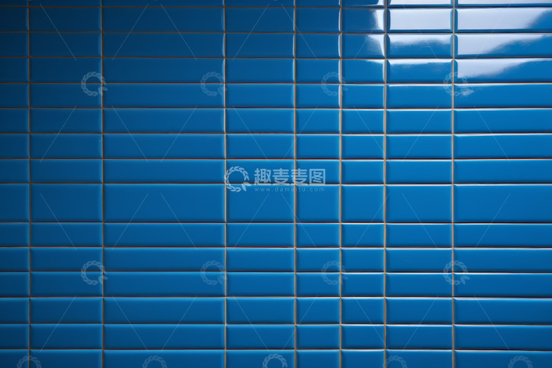 高清大图下载【趣麦麦图】蓝色瓷砖墙面纹理