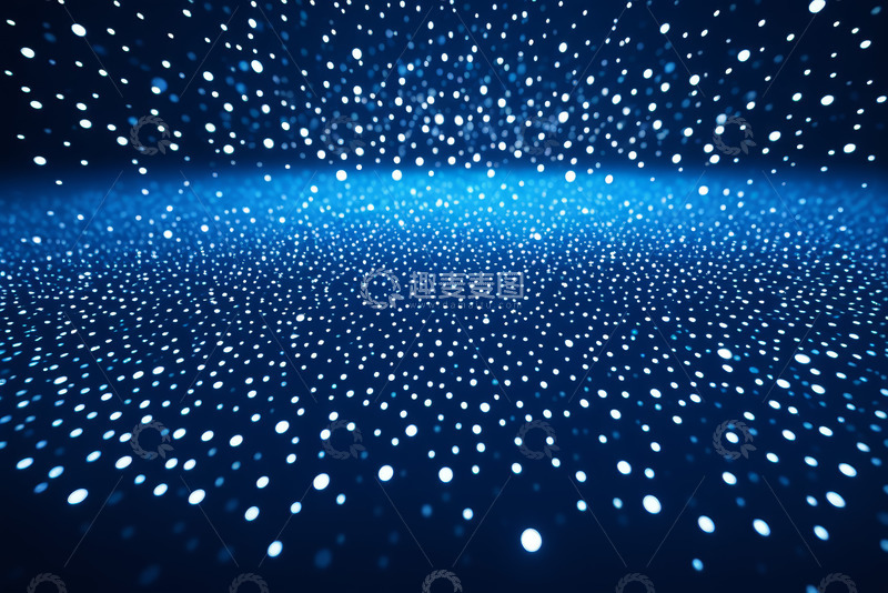 高清大图下载【趣麦麦图】蓝色发光粒子背景素材