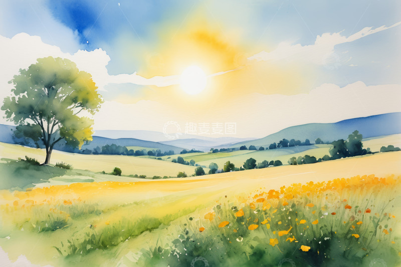 高清大图下载【趣麦麦图】山间河谷自然风光