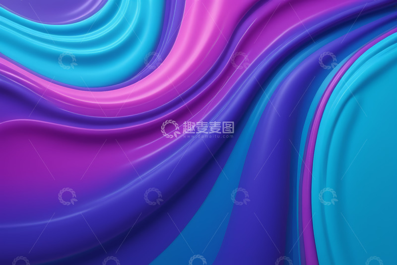 高清大图下载【趣麦麦图】蓝粉渐变抽象背景