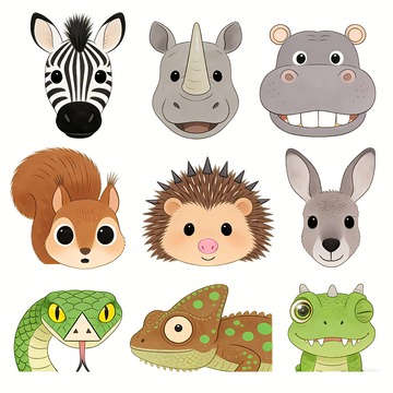 各种野生动物头像