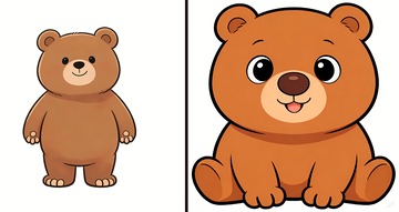 可爱的狗熊图案