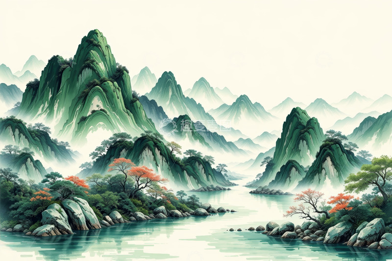 高清大图下载【趣麦麦图】海边山林自然风光景色