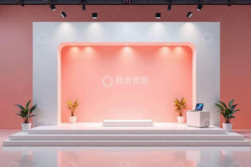 高清大图下载【趣麦麦图】现代简约风格的产品展示舞台