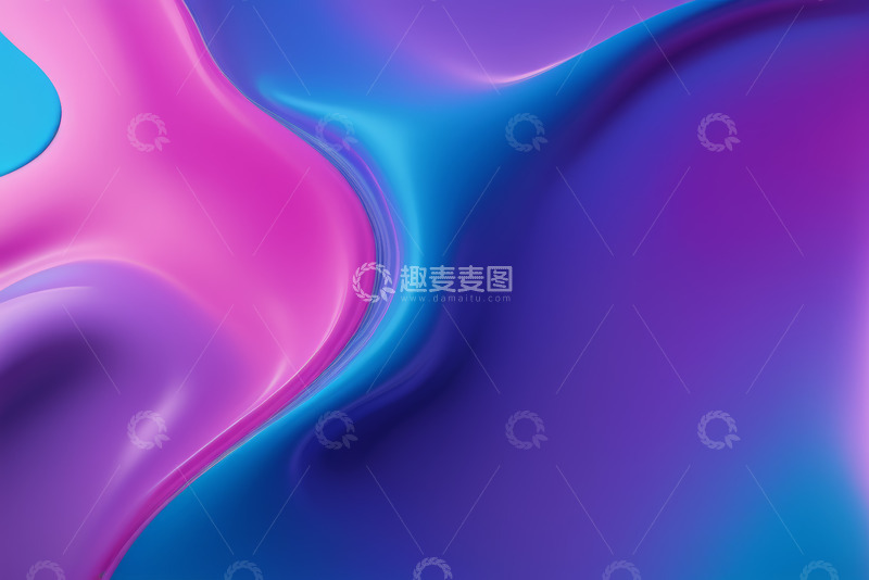 高清大图下载【趣麦麦图】彩色抽象波浪背景图案