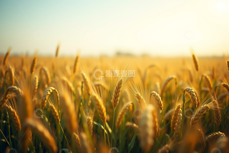 高清大图下载【趣麦麦图】蓝白花朵草地插画背景