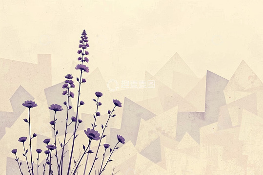 自然景观与建筑融合插画