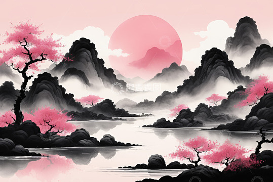 蓝色幕布背景素材