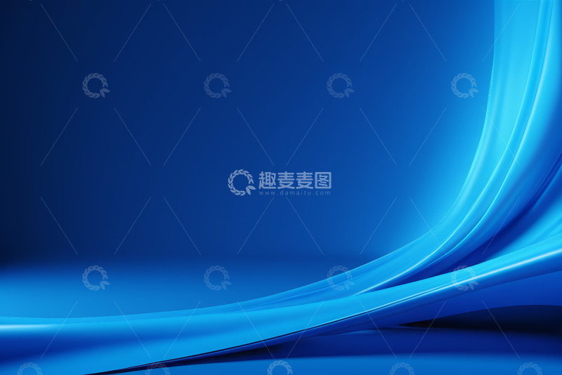 高清大图下载【趣麦麦图】蓝色水面水波特写