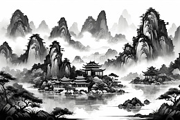 多彩多边形几何背景图案