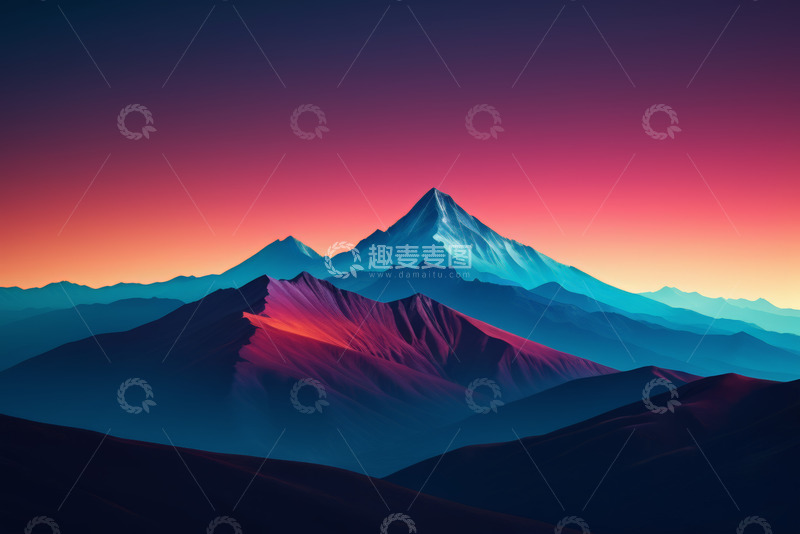 高清大图下载【趣麦麦图】未来感发光科技隧道