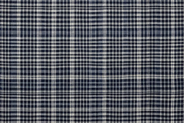 蓝色格子纹理织物素材