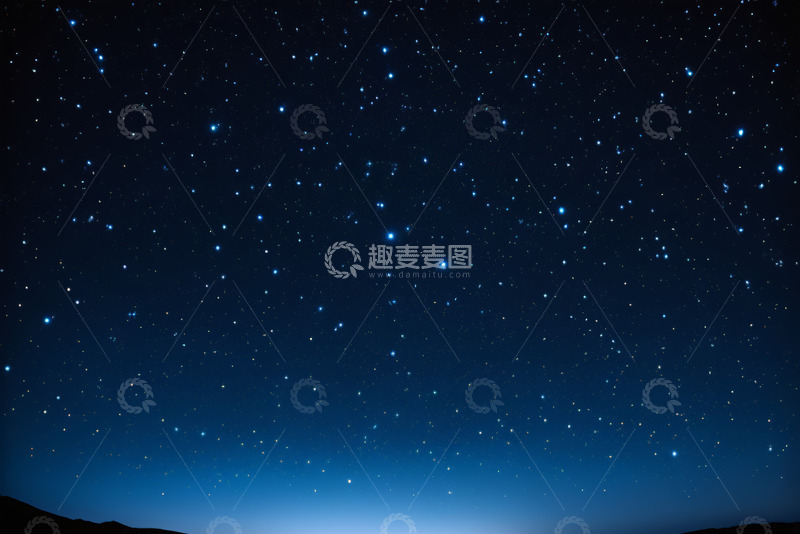 高清大图下载【趣麦麦图】月夜下的山景与花田风光