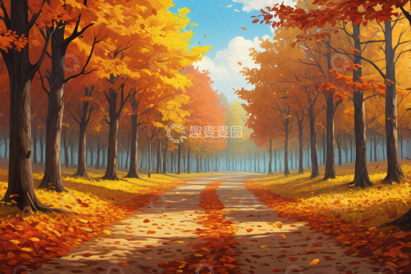 高清大图下载【趣麦麦图】夕阳下山水风景