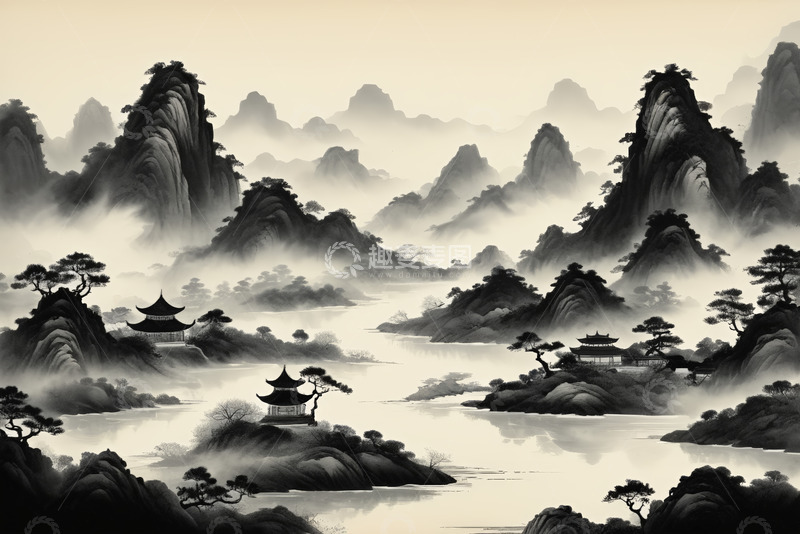 高清大图下载【趣麦麦图】蓝色渐变抽象背景素材