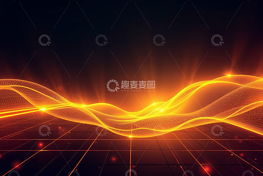 黑色抽象波浪背景