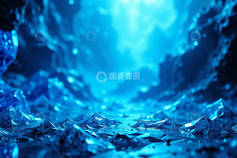 高清大图下载【趣麦麦图】粉色渐变抽象流体背景