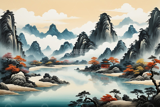 蓝色渐变背景素材