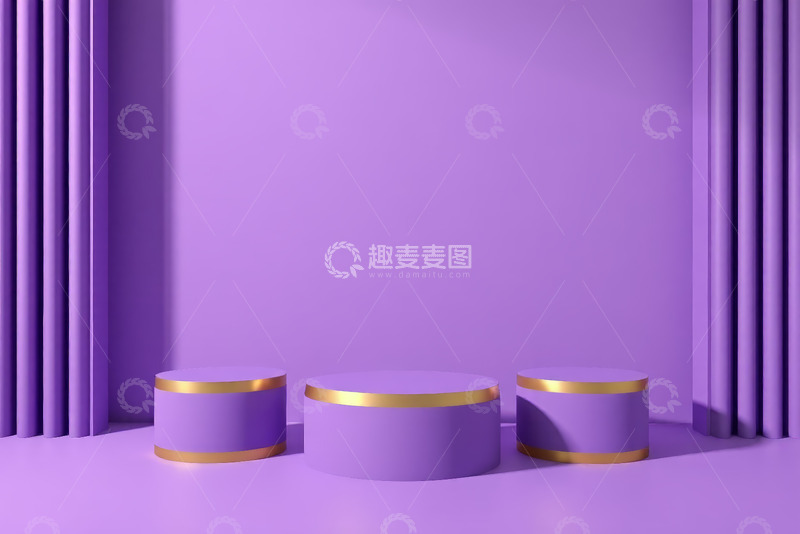 高清大图下载【趣麦麦图】蓝色背景下的宝石特写